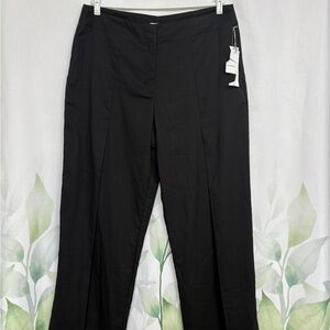 Brand-new Women's Black wide leg Pants pleated leg design